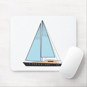 Luxury Sailing Yacht Boat Mouse Mat