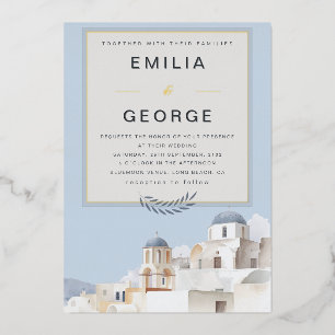 Luxury Santorini   Soft Gold Accents