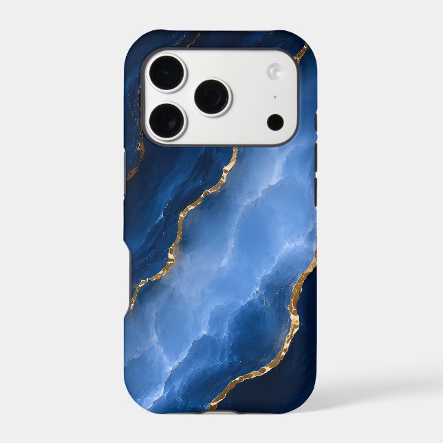 Luxury Sapphire Blue Marble (Back)
