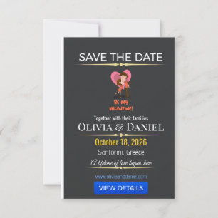 Luxury Save The Date Photo Wedding Card