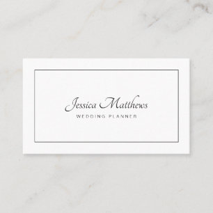 Luxury Script Elegant Minimal Modern Professional Business Card