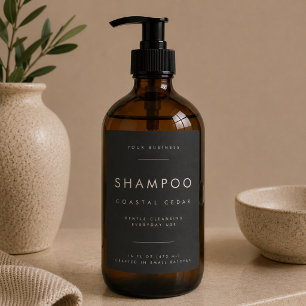 Luxury Shampoo Business Branding Label