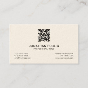 Luxury Signature Cream Modern Simple Professional Business Card