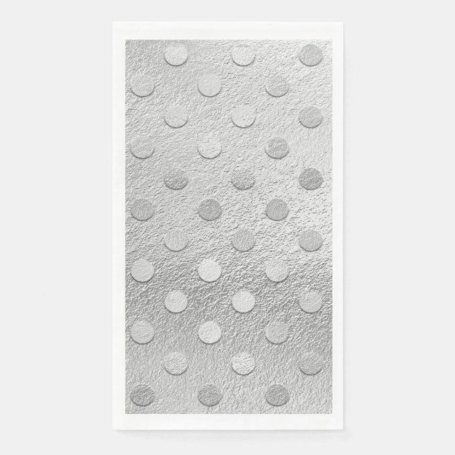 Luxury Silver Disposable  Napkin (Front)