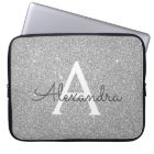 Luxury Silver Glitter and Sparkle Monogram