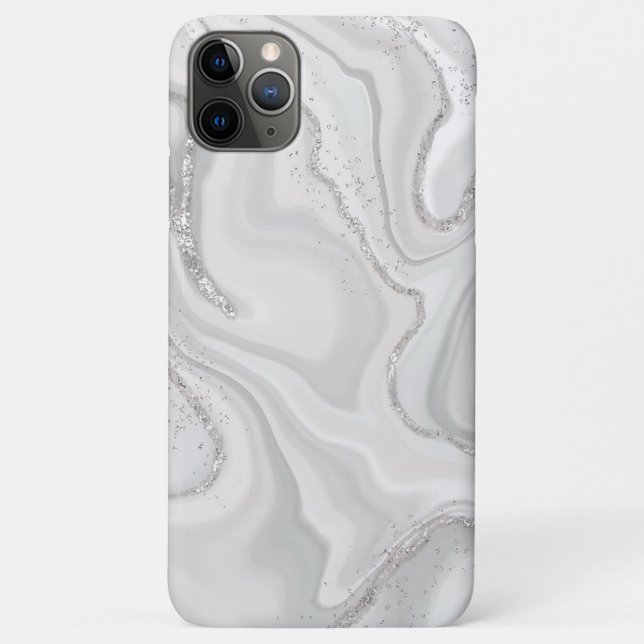 Luxury Silver Glitter Case-Mate iPhone Case (Back)