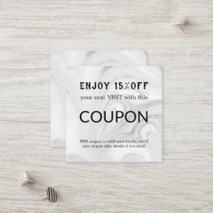 Luxury Silver Glitter Salon Supplies Discount Card