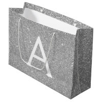 Luxury Silver Glitter & Sparkle Monogram