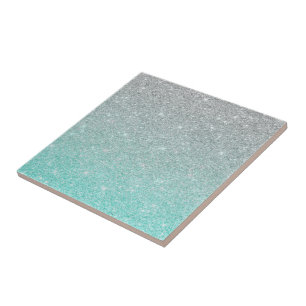 Luxury silver ombre glitter fashion glitter Tile