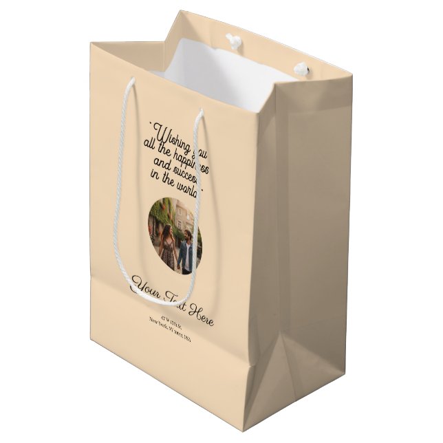 Luxury Single Color Gift Bag - Versatile & Stylish (Front Angled)