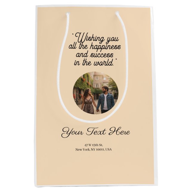 Luxury Single Colour Gift Bag - Versatile & Stylis (Front)
