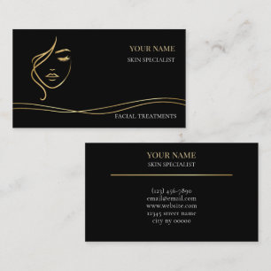 Luxury  Skin care & Beauty Salon Business Card