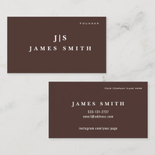 Luxury Small Business Business Card   Editable