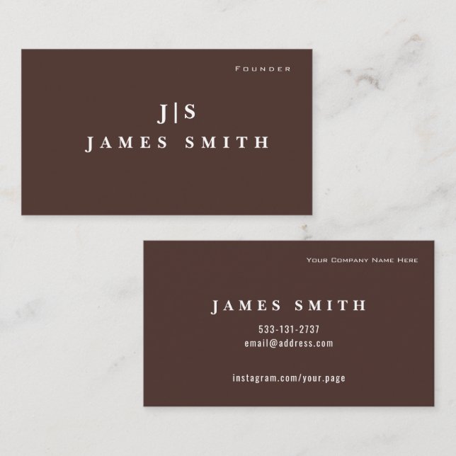 Luxury Small Business Business Card | Editable (Front/Back)
