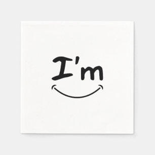 luxury smile paper napkin