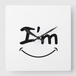 luxury smile wall clock