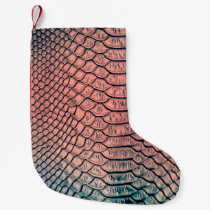 Luxury snake skin texture backgroundtexture,leathe small christmas stocking