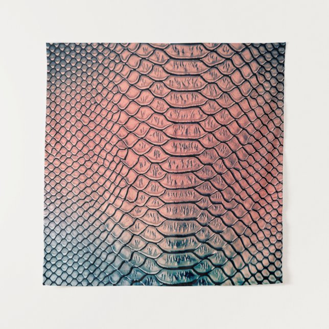 Luxury snake skin texture backgroundtexture,leathe tapestry (Front)