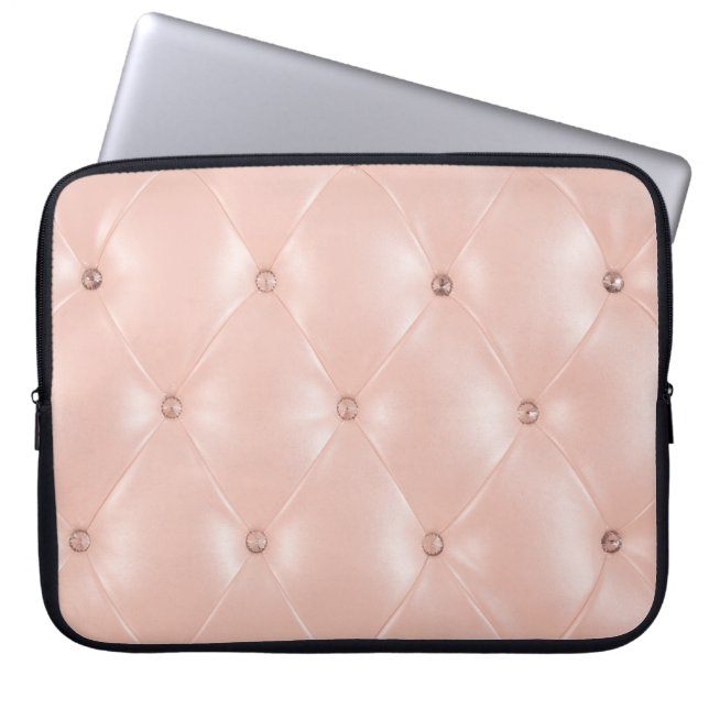 Luxury Sofa: Old Rose Texture Laptop Sleeve (Front)