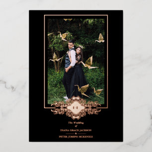 Luxury Sophisticate Black Flourish Chic Rose Gold 