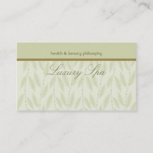 Luxury Spa Business Card