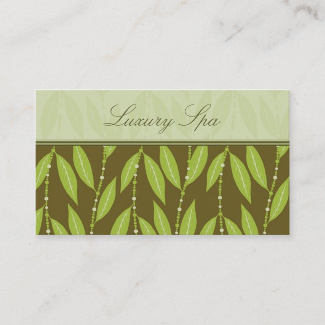 Luxury Spa Business Card (Front)