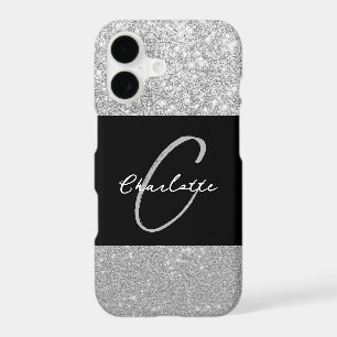 Luxury Sparkle Silver Glitter Name
