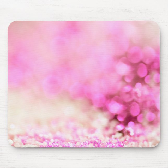 Luxury Sparkling Pink Glitter Dream Mouse Mat (Front)