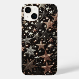 Luxury Sparkling Stars Phone Case - Rose Gold 