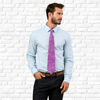 Luxury Sparkly Classic Purple Glitter Tie