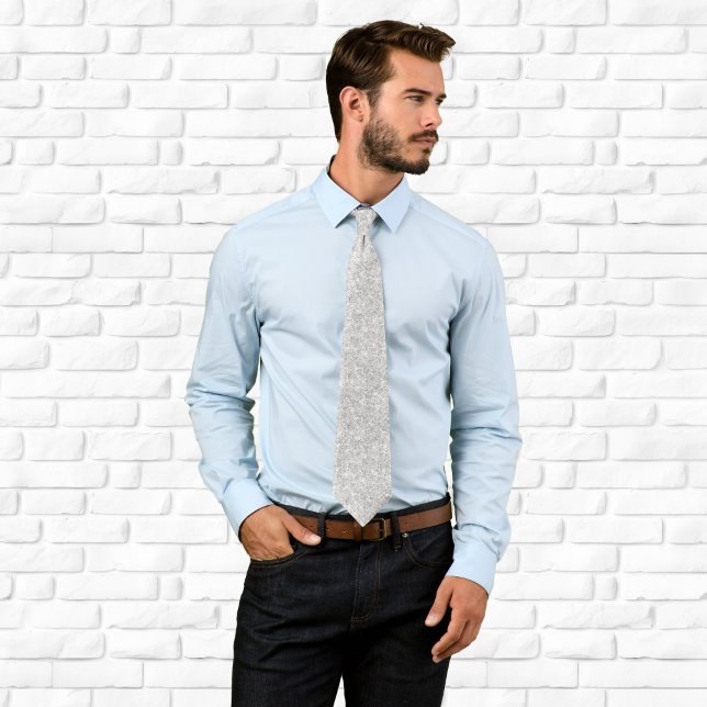 Luxury Sparkly Light Silver Glitter Tie (Luxury Sparkly Light Silver Glitter Neck Tie)