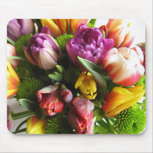 Luxury Spring Tulips Bouquet Mousepad