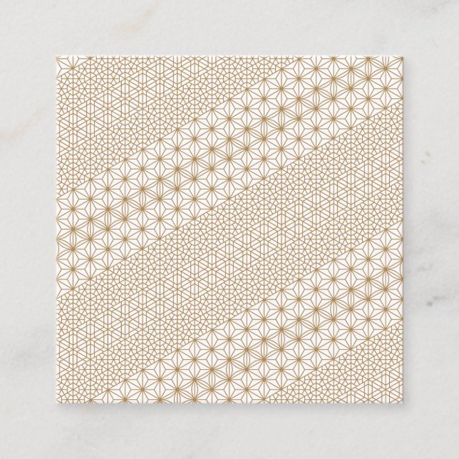 Luxury Square Business Card (Front)