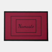 Luxury Sticky Door Mat, Spiritual Quote, Red Large