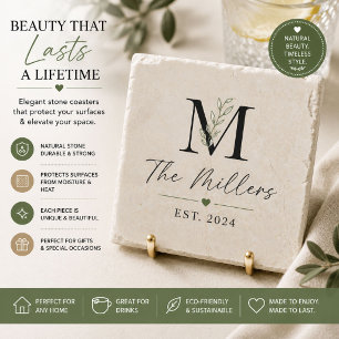 Luxury Stone Coaster Elegant Home Gift