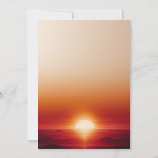 Luxury sunset background invitation (Front)