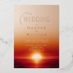 Luxury sunset wedding