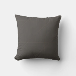 Luxury Tailored Seam Geometry in Warm Charcoal Cushion