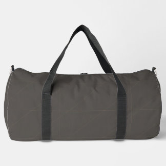 Luxury Tailored Seam Geometry in Warm Charcoal Duffle Bag