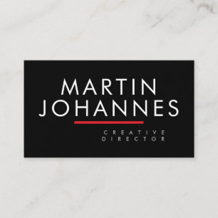 Luxury Thick Elegant Professional Black Plain Business Card