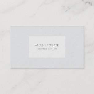 Luxury Thick Plain Grey Minimalist Professional Business Card