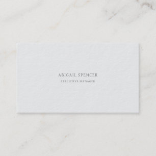 Luxury Thick Plain Minimalist Professional Business Card