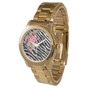 Luxury Tiger Rose Trendy Line Watch
