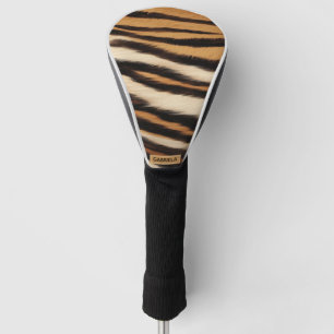 Luxury Tiger Skin Faux Fur Wild Animal Stripe Golf Head Cover