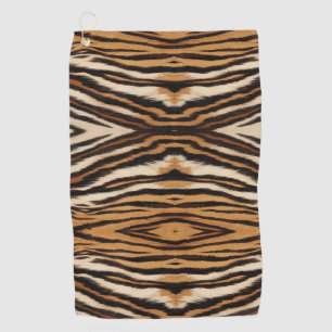Luxury Tiger Skin Faux Fur Wild Animal Stripe Golf Towel
