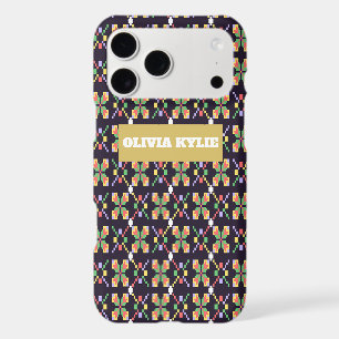 Luxury Traditional Songket Pixel Embroidery Motif 