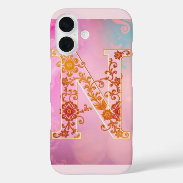 Luxury Transparent Letter N  Case-Mate iPhone Case (Back)