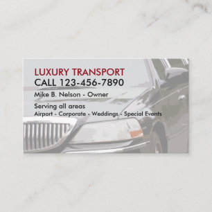 Luxury Transportation Business Card
