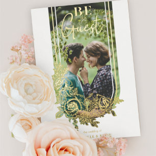 Luxury Trendy Floral Arch Be our Guest Photo