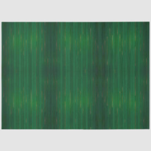 Luxury Trendy Green Gold Linen Texture Collection Tissue Paper